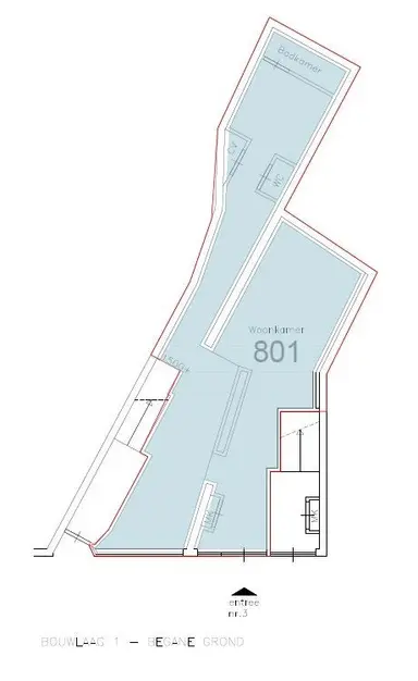 51m2 Appartement à louer pour 875€/mois à Spoorstraat, Gouda