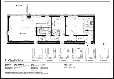 72μ² Διαμέρισμα προς ενοικίαση για 1670€/μήνα σε Oleanderlaan, Badhoevedorp
