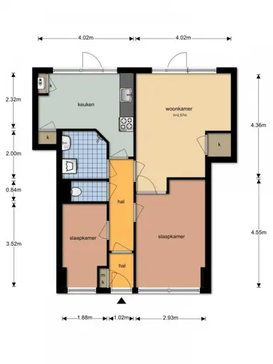 61m2 Appartamento in affitto per 610€/mese a Wingerdweg, Amsterdam