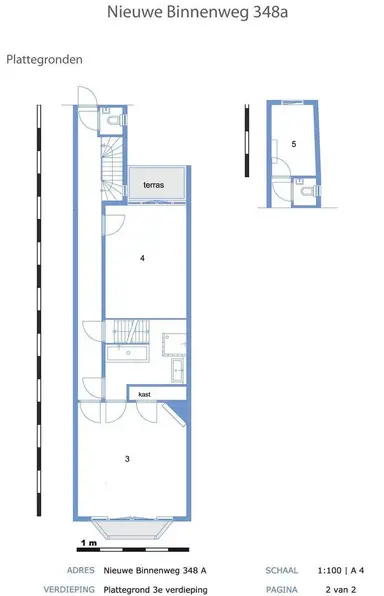 165m2 Appartement te huur voor 2600€/maand in Nieuwe Binnenweg, Rotterdam