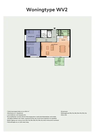 83m2 apartment to rent for 1465€/month in Melkwegstraat 43, The Hague