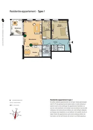 100m2 Appartement à louer pour 1505€/mois à Sphinxlunet 61D, Maastricht