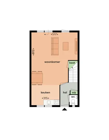 111μ² μονοκατοικία προς ενοικίαση για 1505€/μήνα σε Braspenningstraat 75, Alkmaar