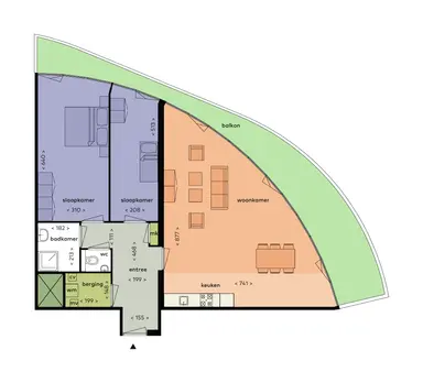 96μ² Διαμέρισμα προς ενοικίαση για 1715€/μήνα σε Spijkerboorweg 147, Haarlem