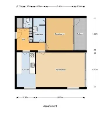 65m2 apartment to rent for 810€/month in Heutinkstraat 25, Enschede