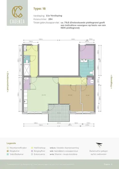 80m2 apartment to rent for 1372€/month in De Bosuil, Amersfoort