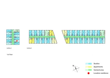 21m2 studio to rent for 1187€/month in Ravenoord, Utrecht