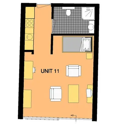 25μ² στούντιο προς ενοικίαση για 1615€/μήνα σε Lisserdijk, Buitenkaag