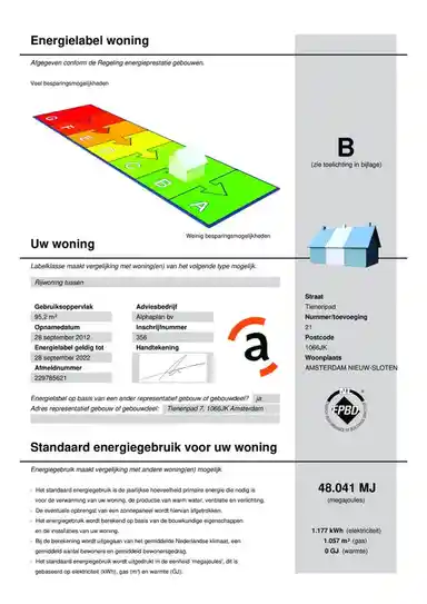 95m2 Haus zur Miete für 1975€/Monat in Tienenpad 21, Amsterdam