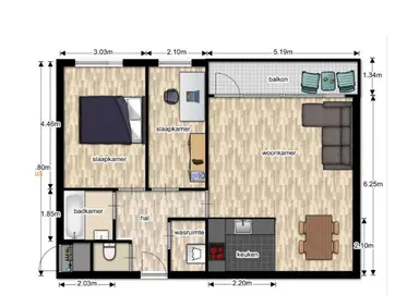 70m2 Appartement à louer pour 995€/mois à Dillegaard, Heerlen