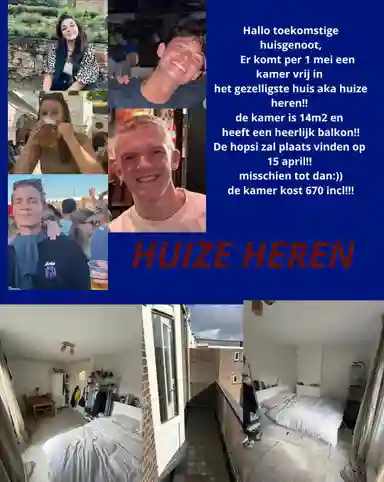 14m2 room to rent for 670€/month in Rosestraat, Rotterdam