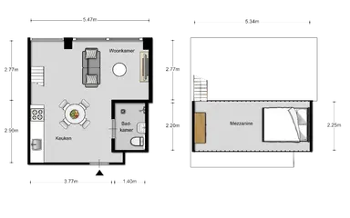 39.68m2 studio to rent for 1189€/month in Beukenlaan 143, Eindhoven
