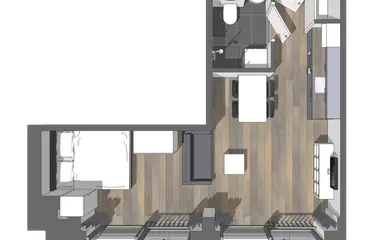 30m2 studio to rent for 1167€/month in Nijenoord 2-208, Utrecht