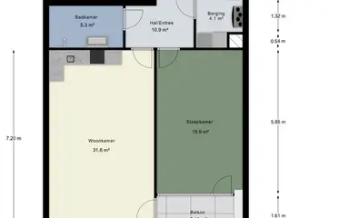 76m2 apartment to rent for 1644€/month in Machinekamerplein 32-329, Eindhoven