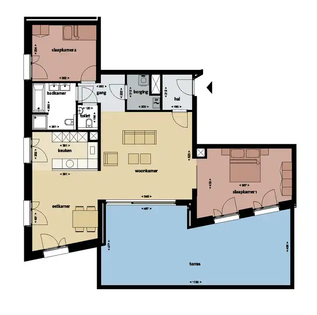 115m2 apartment to rent for 1245€/month in Ansjovislaan, Bergen op Zoom