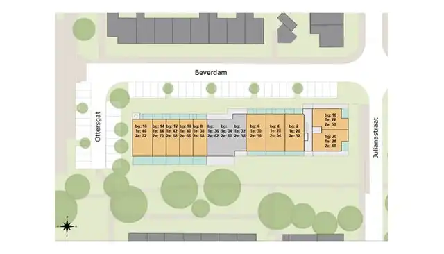 64m2 apartment to rent for 1132€/month in Beverdam 24, Hoevelaken
