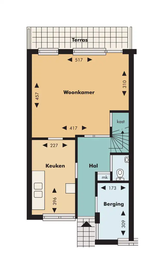 103m2 house to rent for 1152€/month in Kouwenaardseweg 67, Hoogvliet Rotterdam