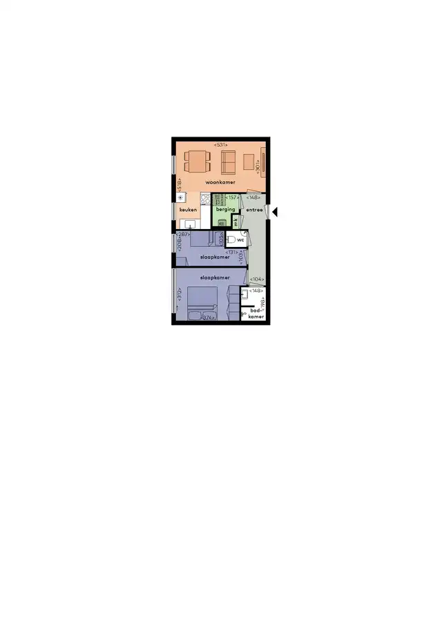 58m2 apartment to rent for 1086€/month in Noordzeelaan 10, Zwolle