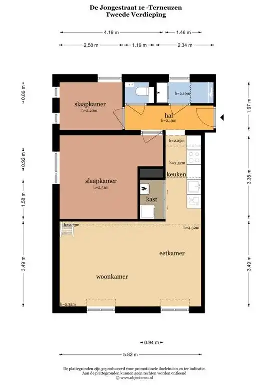 47m2 apartment to rent for 1060€/month in De Jongestraat, Terneuzen