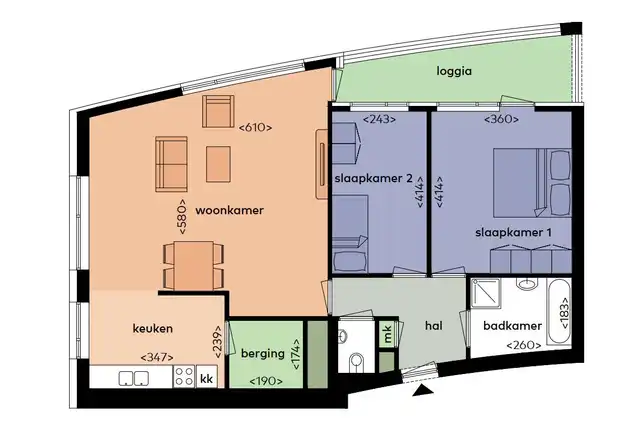 83m2 apartment to rent for 1179€/month in Van Ravesteyn-Erf, Dordrecht