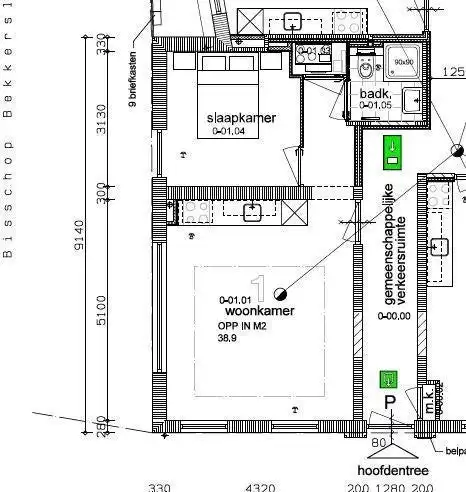 39m2 studio to rent for 1039€/month in Goirkestraat, Tilburg